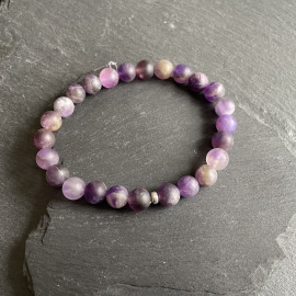 Amethyst Frosted Bracelet
