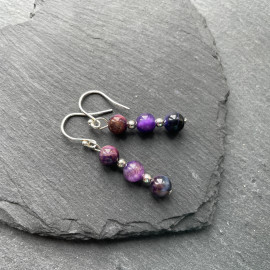 Galaxy Tiger Eye Earrings
