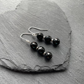 Black Agate Earrings
