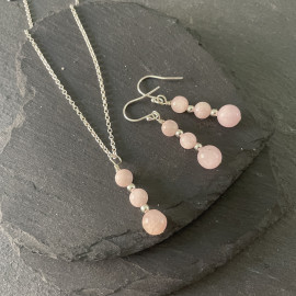 Kunzite Necklace & Earring Set
