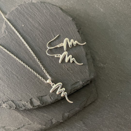 Squiggle Necklace & Earring...