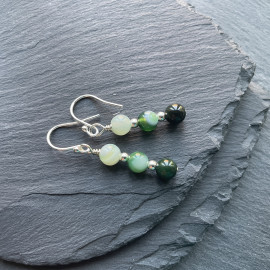 Green Agate Earrings