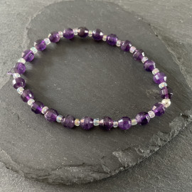 Amethyst Stretchy Bracelet