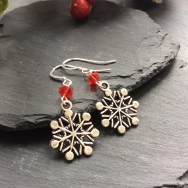 Snowflake (5) Charm Earrings