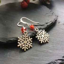Snowflake (6) Charm Earrings