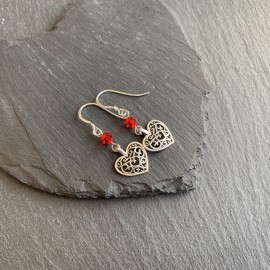 Filigree Heart Earrings