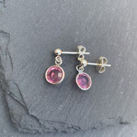 Swarovski Stud Earrings - Rose