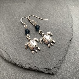 Turtle Charm Earrings