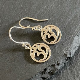 Sterling Silver Ohm Earrings