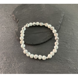 Kiwi Jasper Frosted Bracelet