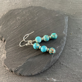 Jasper Blue Earrings