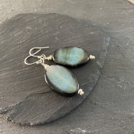 Quartz Blue Earrings