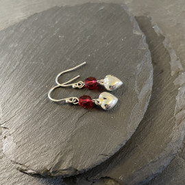 Swarovski Puffy Heart Earrings